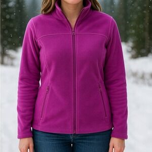 TBY Travels Together With You Fleece Purple Activewear Jacket Women's XL  NWT